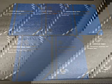 Partial Lincoln Cent & Jefferson Nickel Collection in 5 Folders - 4 Folders w/approx. 290 Lincoln