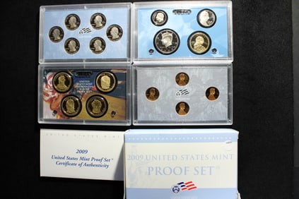 2009-S U. S. Mint Proof Set w/District of Columbia Quarters, Presidential Dollars & Bicentennial