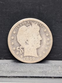 1899 Barber Silver Quarter