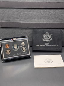 1995-S U.S. Mint Premier Silver Proof Set in OGP w/ COA - Three 90% Silver Coins