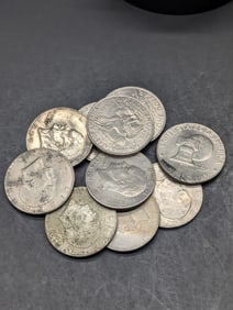 Lot of 10 Various Dated Eisenhower Dollars