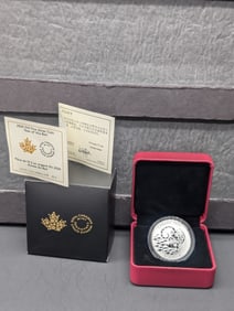 .999 FINE SILVER 2020 Canada Year of the Rat $10 Coin in OGP w/ COA