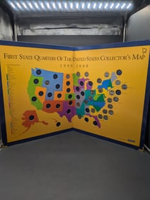 Statehood Quarters Collector's Map Album w/ 23 D Mint Quarters