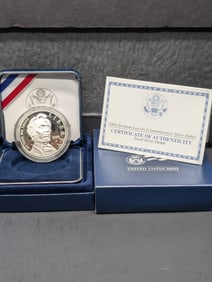2009-P PROOF Abraham Lincoln Commem Silver Dollar in OGP w/ COA