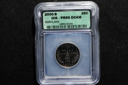 2000-S PROOF Maryland Statehood Quarter - ICG Cert. PR69 DCAM