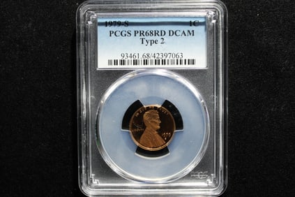 1979-S PROOF Type 2 Lincoln Memorial Cent - PCGS PR68 RD DCAM