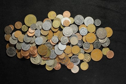 Bag of 1.1 Lbs. of Various Vintage & Modern World Coins