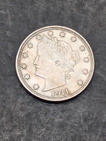 **AU - NICE COIN** 1911 Liberty Head V-Nickel