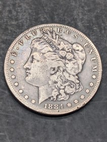 1884-S Morgan Silver Dollar **BETTER DATE - VF+**