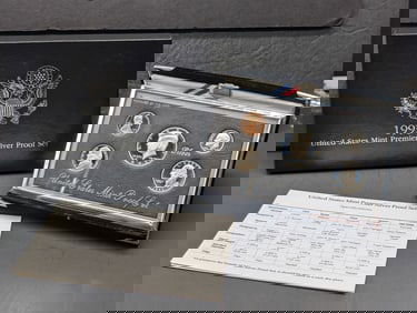 1993-S U.S. Mint Premier Silver Proof Set in OGP w/ COA