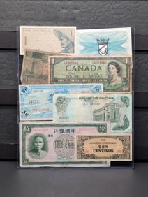 Lot of 8 Various *COOL* World Currency Notes