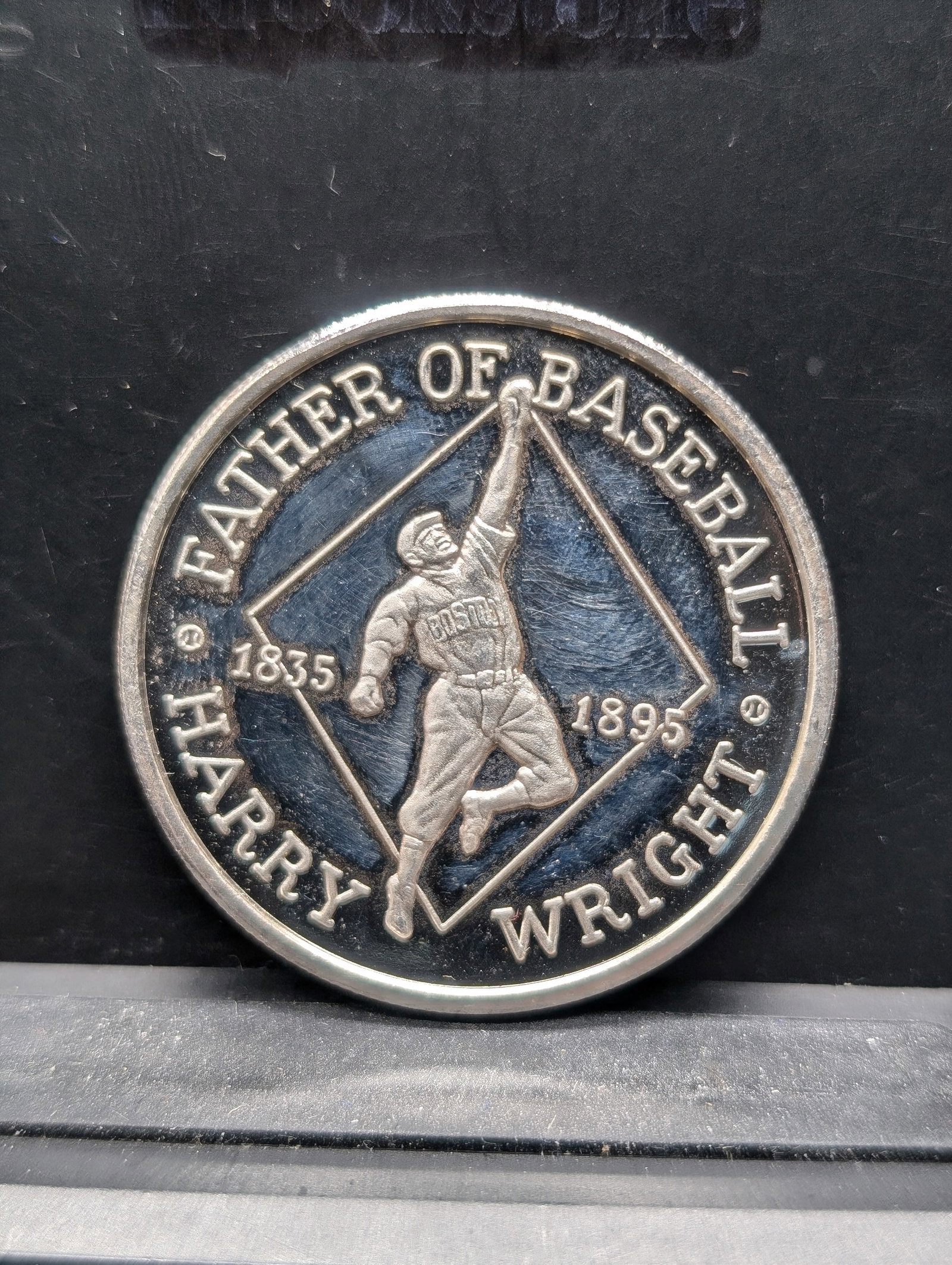 1 Oz. .999 FINE SILVER Father of Baseball - Harry Wright Designed Coin (1 of 2)