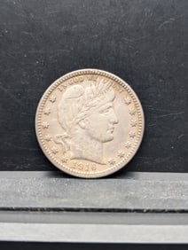 1916-D Barber Quarter - XF/AU