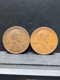 1913-S & 1912-D Lincoln Wheat Cents
