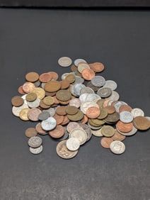 Bag of 1.0 Lbs. of Various Vintage & Modern World Coins