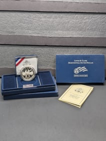 2004-P PROOF Lewis & Clark Bicentennial Commem Silver Dollar in OGP w/ COA