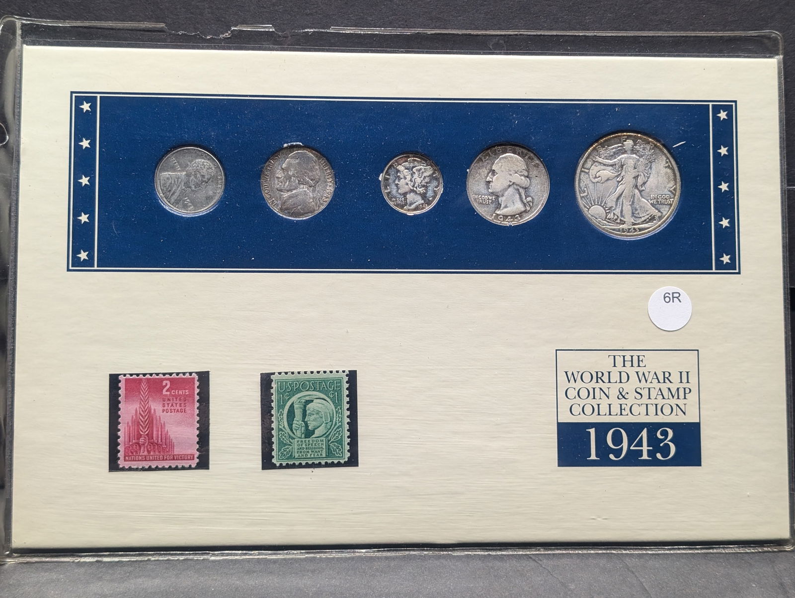 1943 Page for WWII Stamps & Coin Book (1 of 4)