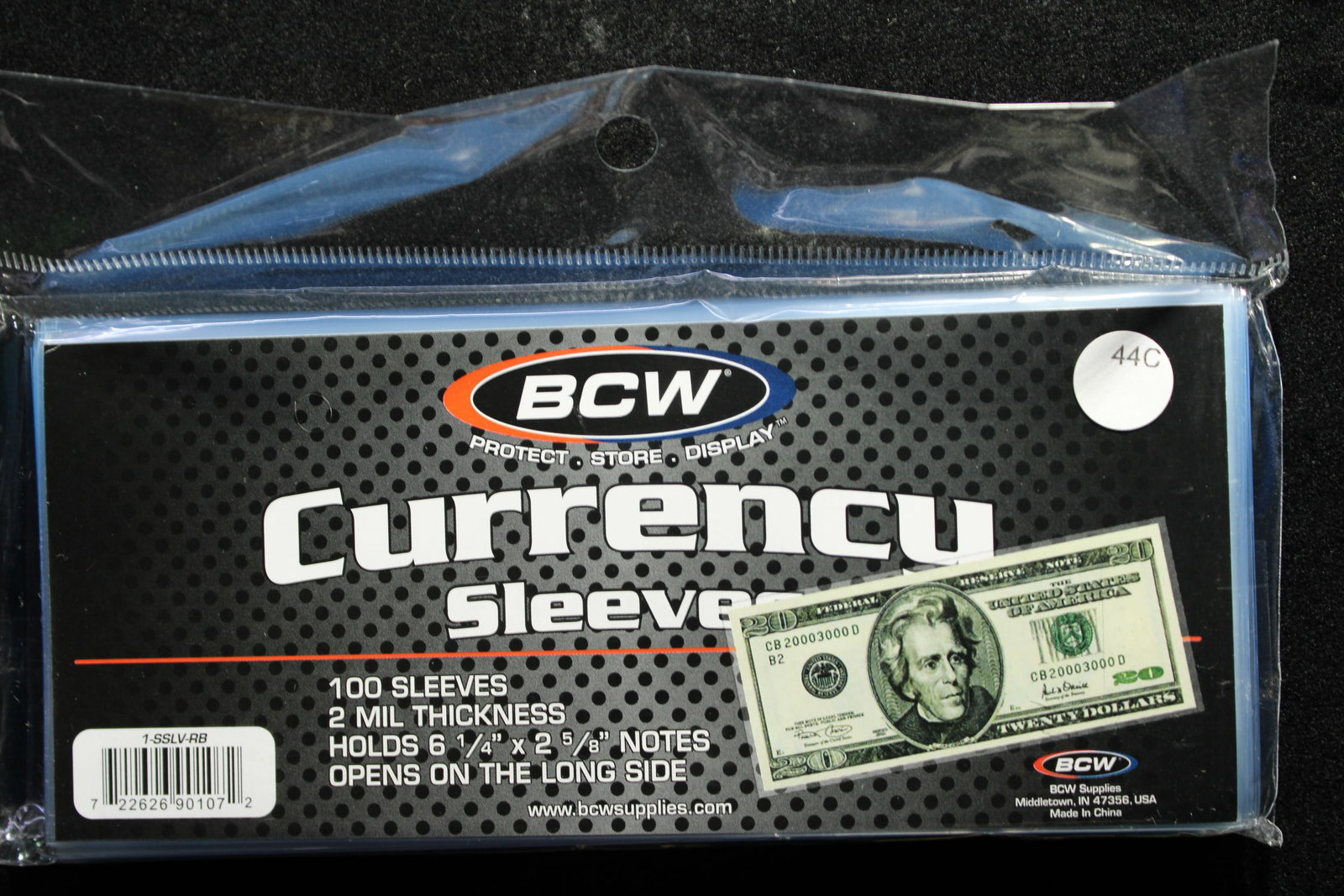 100 BCW Currency Sleeves, New/Sealed (1 of 1)