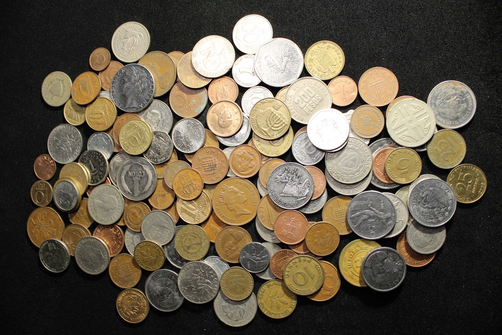 1.3 lbs. Mixed Foreign Coins (1 of 4)