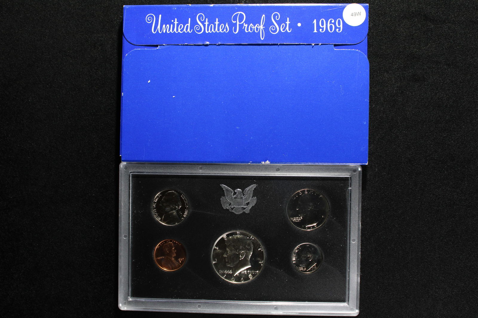 1969 -S US Proof Set w/ the 40% Silver Kennedy Half Dollar (1 of 3)