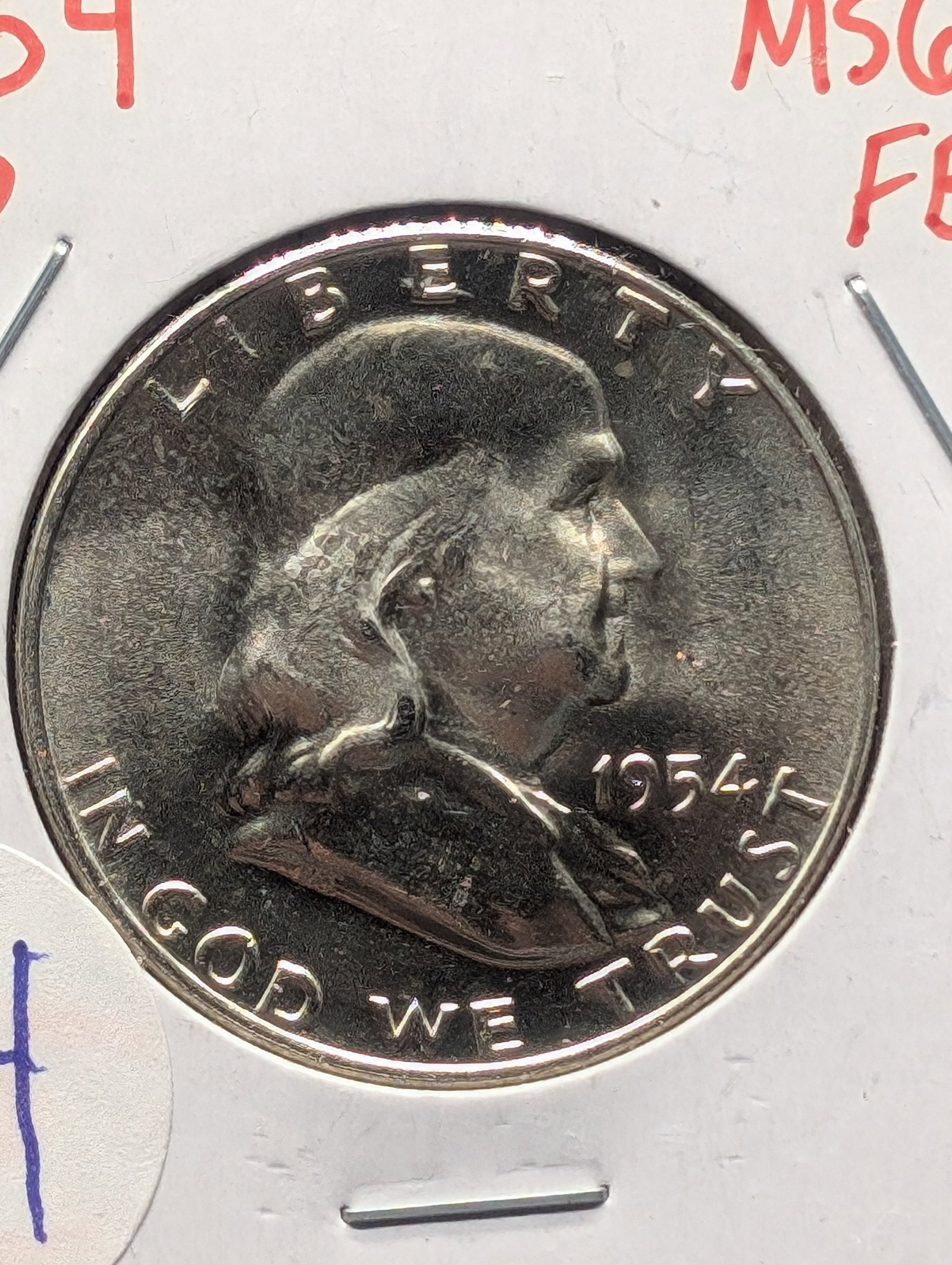 1954 D Franklin Half Dollar FBL High Grade: 1954 D Franklin Half Dollar FBL High Grade