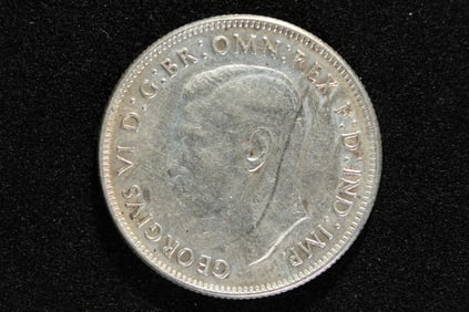 1943 Australian One Florin Silver