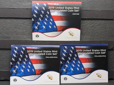 ( 30  coins) 2019 P&D UNC United States Mint Coin Set OGP