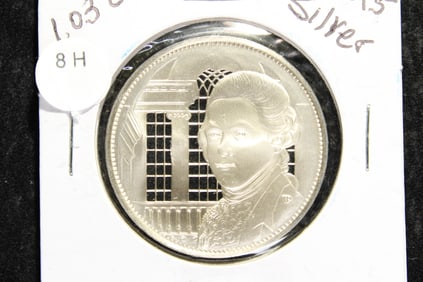 Official Medal of the Bicentennial Council of the Thirteen Original States - Sterling Silver 1.03