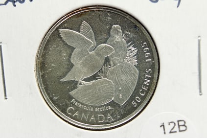 1995 Canada Silver 50 Cents.