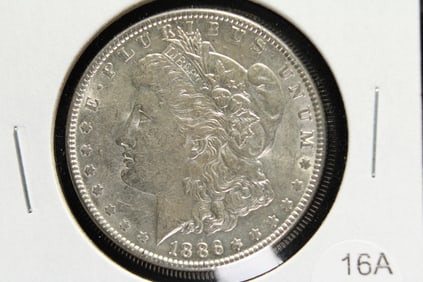 1886 Morgan Dollar.