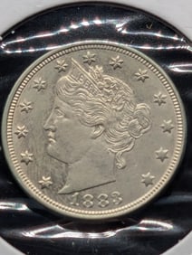 1883 No Cents Liberty V Nickel NICE COIN