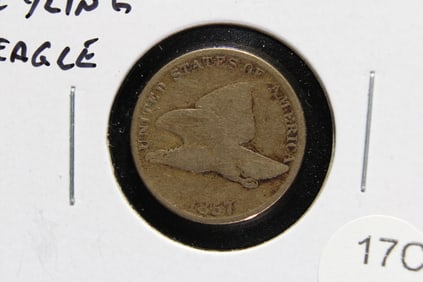 1857 Flying Eagle One Cent.