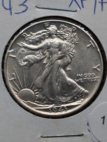 1943-P Walking Liberty Half Dollar