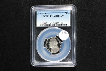 1978-S Jefferson Nickel.  PCGS PR69DCAM.
