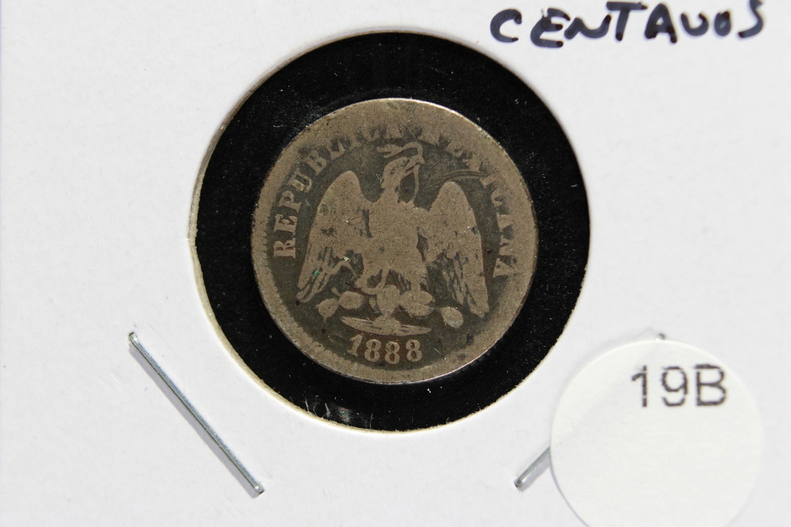 1888 Mexico Silver 10 Centavos. (1 of 2)