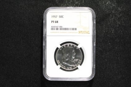 1957 Franklin Half Dollar NGC Proof 68