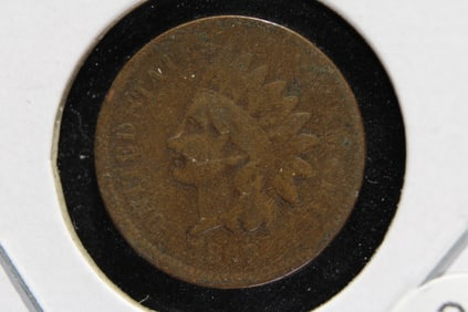 1866 Indian Head One Cent.  VG.  Semi-Key.
