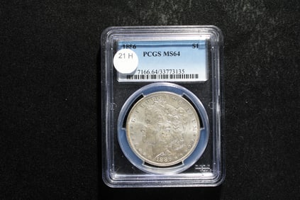1886 Morgan Dollar PCGS MS 64