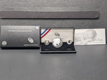 (3 coins) 2015 W March of Dimes Special Silver Set OGP