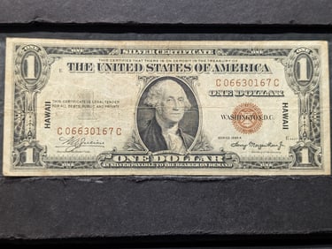 1 Dollar Bill Series 1935 A (Hawaii Note)