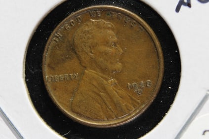 1928-S Lincoln One Cent.  Nice AU.