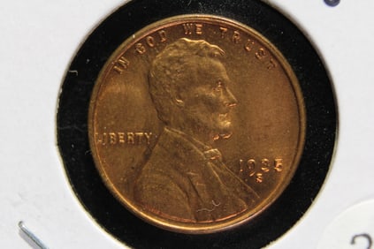 1935-S Lincoln One Cent.  Nice UNC.  Scarce.