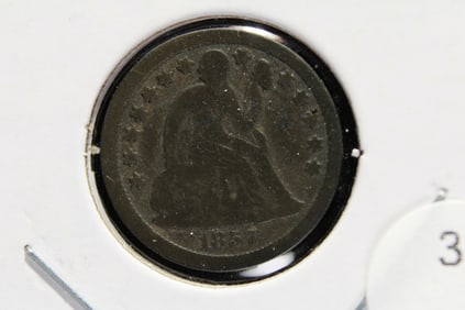 1857 Seated Dime.
