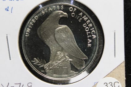 1984-S Silver Dollar.  Los Angeles Olympics.