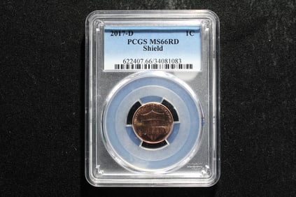 2017 -D Lincoln Shield Cent PCGS MS 66RD