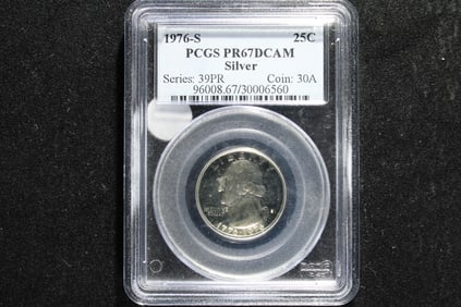 1976-S 40% Silver Washington Bicentennial Quarter PCGS PR69 DCAM