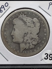 1890 P Morgan Silver Dollar