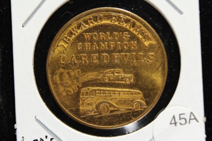 B. Ward Beam's Daredevils Good Luck Token.  Lord's Prayer Rev.