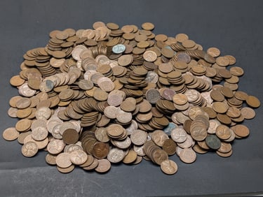 1,000 Wheat Pennies Various Dates and Mint Marks