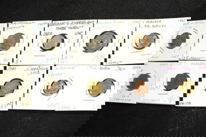 Lot Of 10 Better Foreign Coins.  Nice Grades.